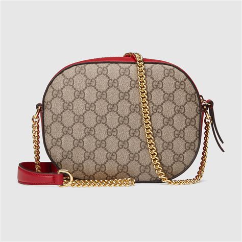 gucci gg supreme mini chain crossbody bag|gucci supreme shoulder bag.